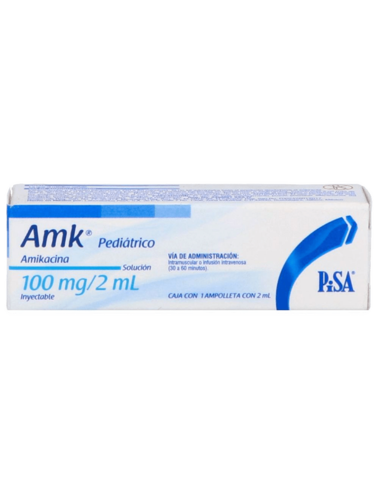 AMK PED 100 MG SOL INY C/1 AMPULA - COMERCIALIZADORA VARI